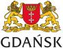 logo miasta Gdańsk dwa lwy nad herbem