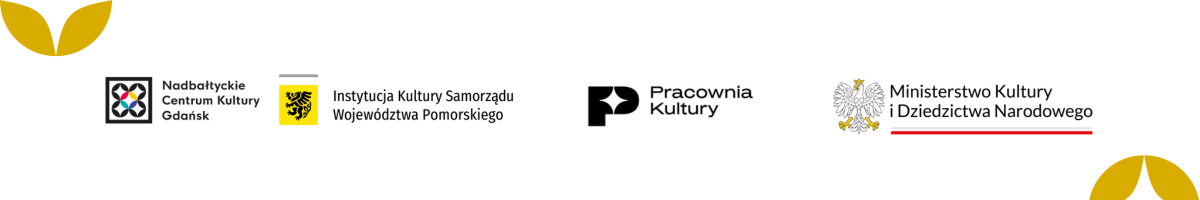 belka z logotypami NCK Gdańsk, Pracowni Kultury i MKiDN