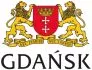 logo miasta Gdańsk dwa lwy nad herbem