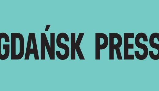 Logo konkursu Gdańsk press photo okrągły znak na niebieskim tle 