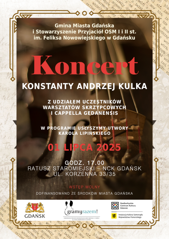 plakat do koncertu