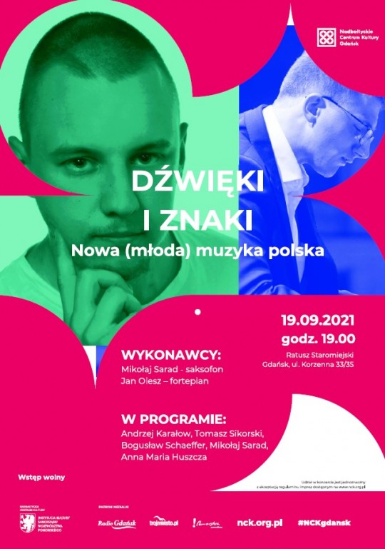 plakat koncertu "Dźwięki i znaki"