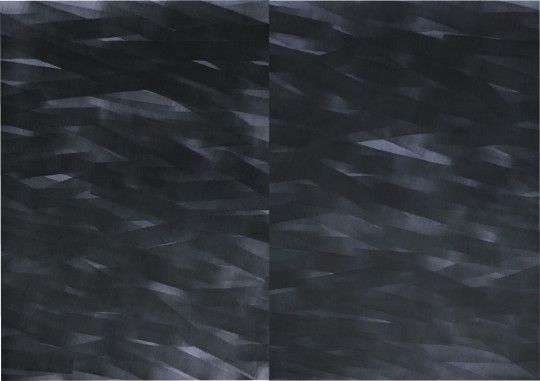 Ciąg. Rysunek czarno-biały Jana Siekiery na wystawie w NCK w lutym i marcu 2021