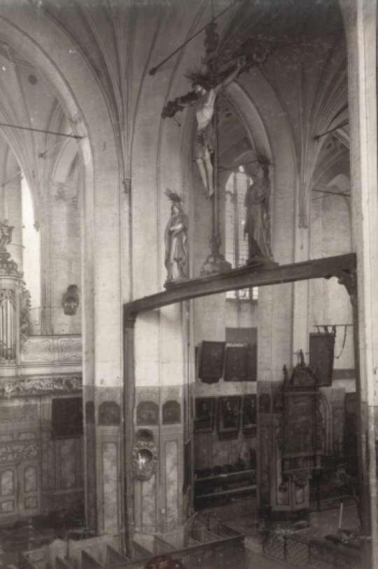 KoŚciół Św. Jana, belka tęczowa, zdj. sprzed 1945
