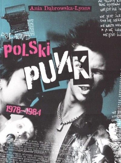 Okładka książki Polski Punk. Kobieta i mężyczna w punkowych strojach. 