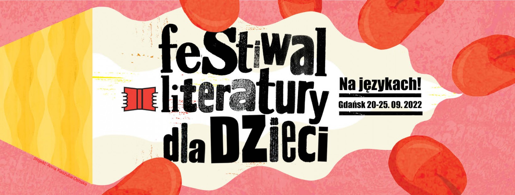 grafika z napisem festiwal literatury dla dzieci