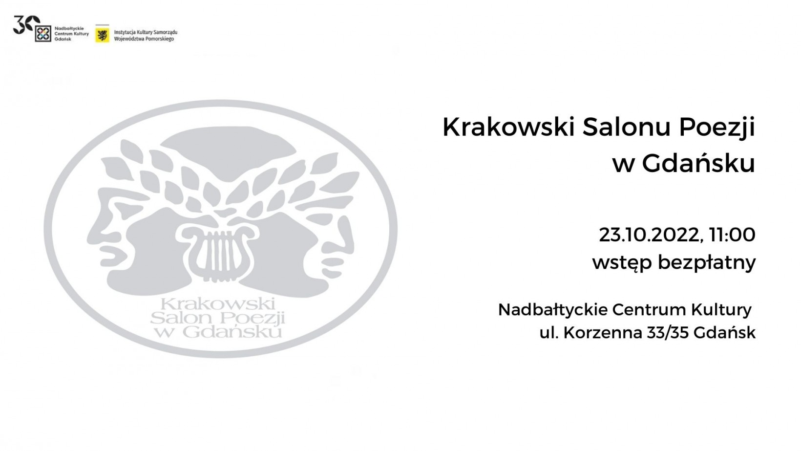 Krakowski Salon Poezji w Gdańsku