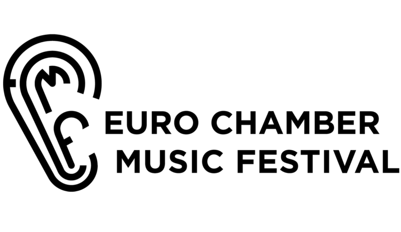 logo z czarnym napisem Euro Chamber Music Festival na białym tle