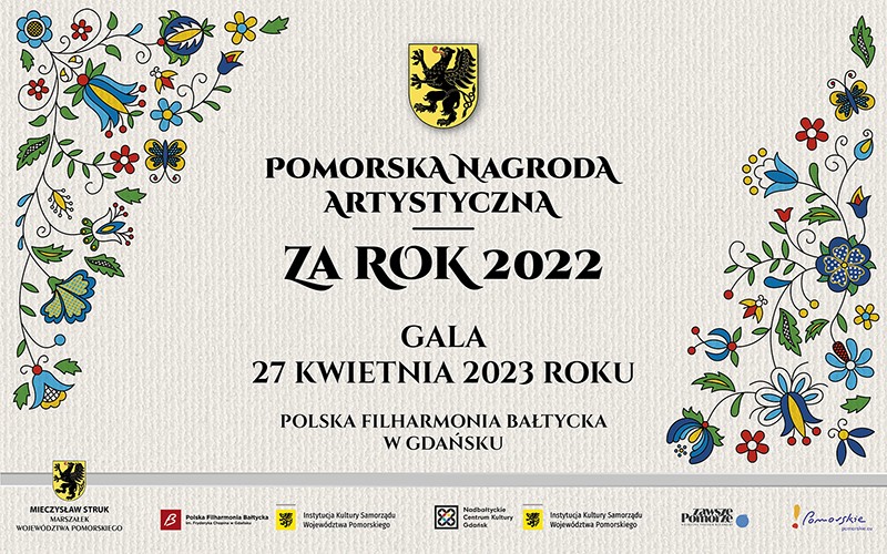 grafika, kaszubskie kwiaty "pomorska nagroda artystyczna za rok 2022" 