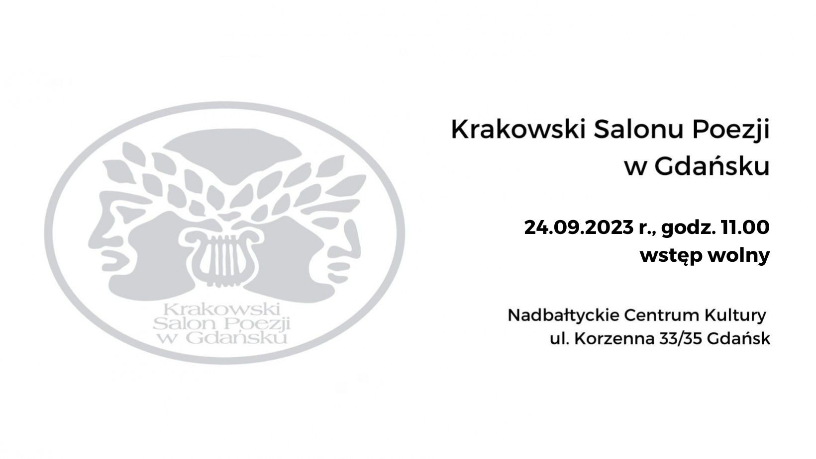 Krakowski Salon Poezji w Gdańsku