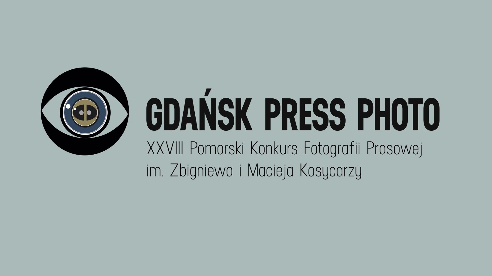 ilustracja z napisem gdańsk press photo i z logo festiwalu