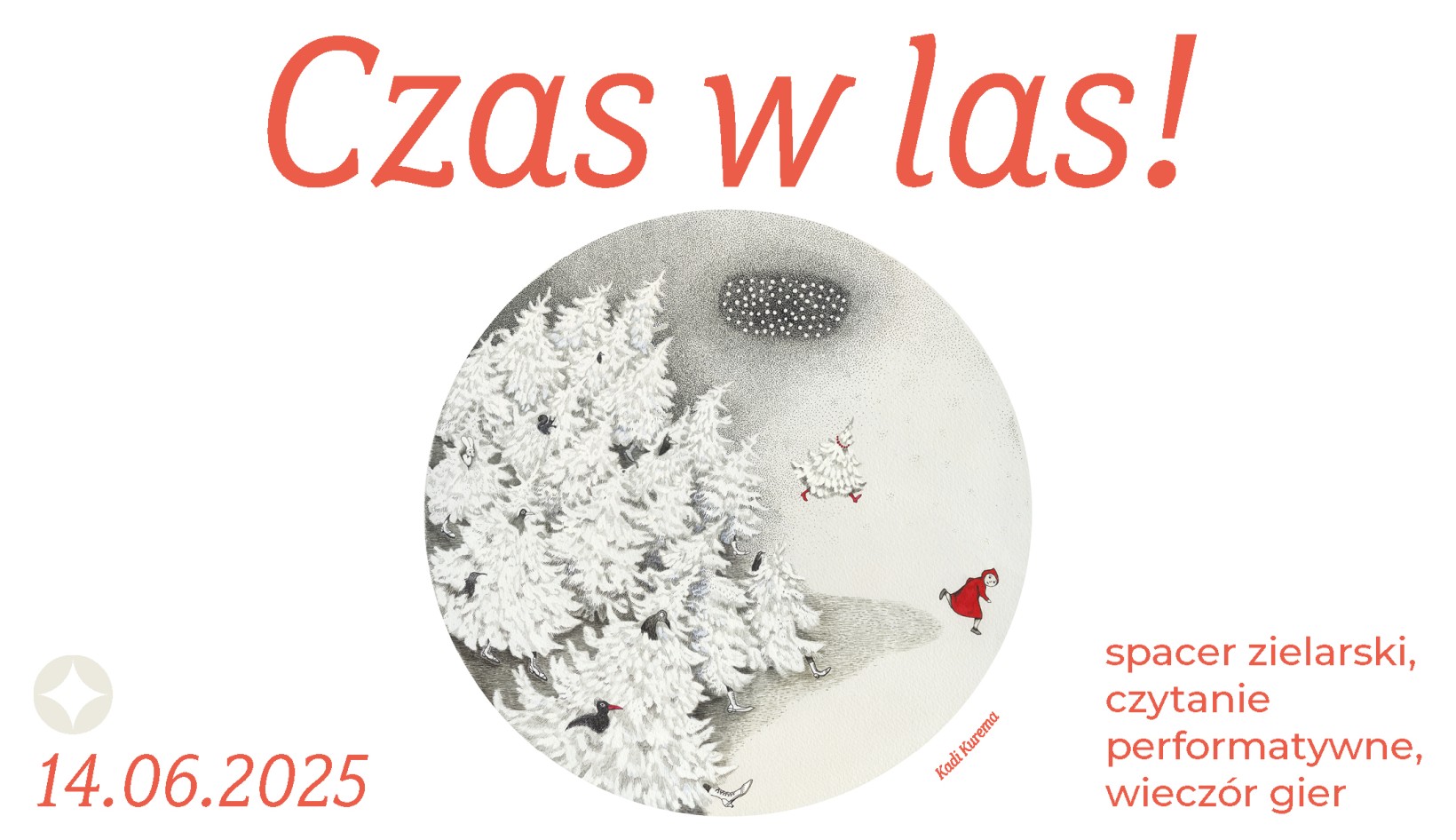 grafika do wydarzeń towarzyszących wystawie Magiczne Lasy