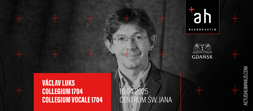 grafika do actus humanus 2025, na niej występujący muzyk