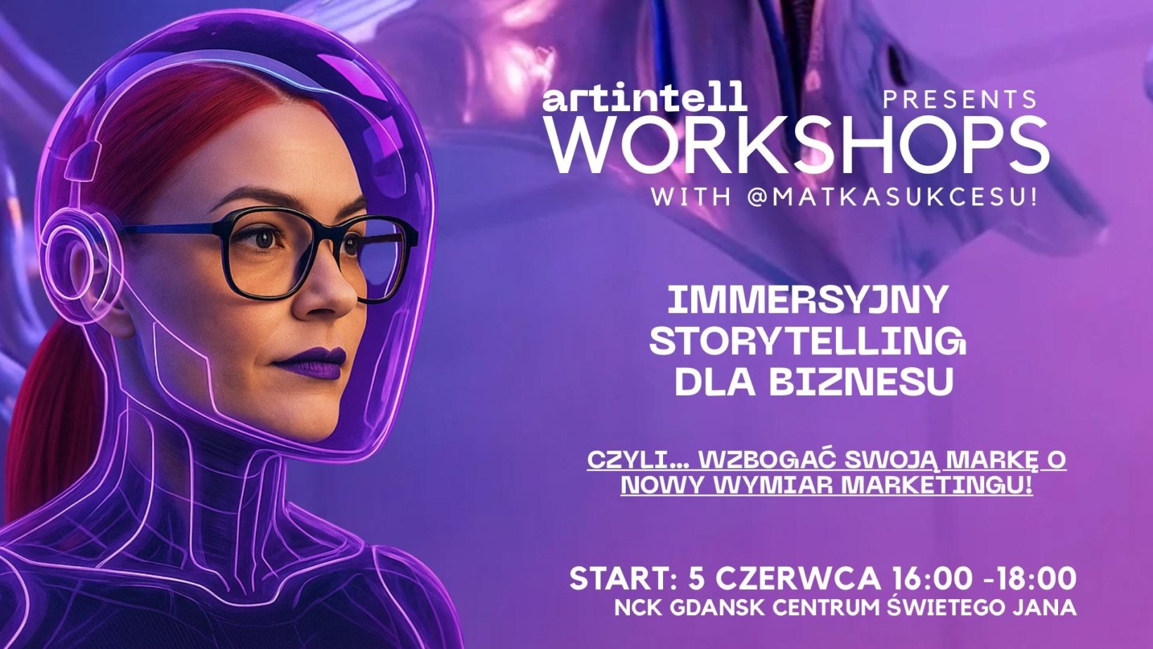 grafika do wydarzenia z napisami 