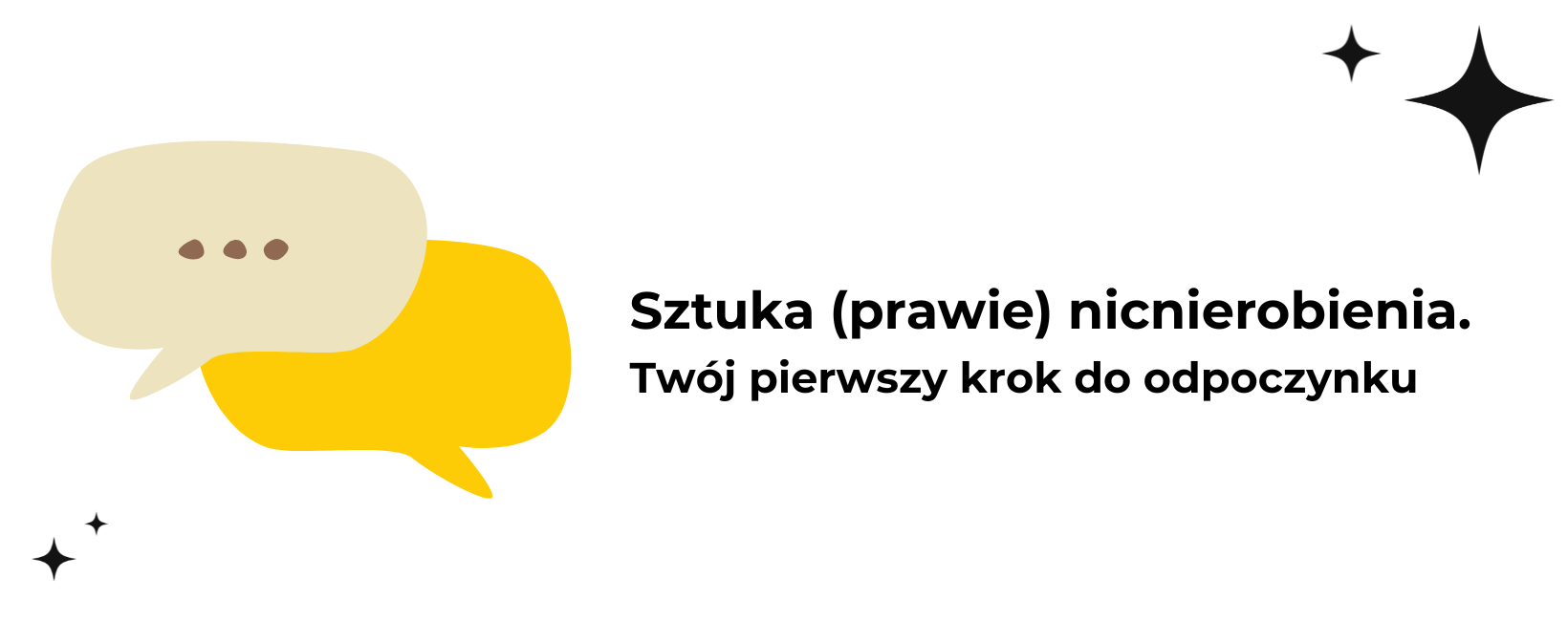 grafika do wydarzenia, z dymkami (symbolizującymi rozmowę) i z nazwą wydarzenia