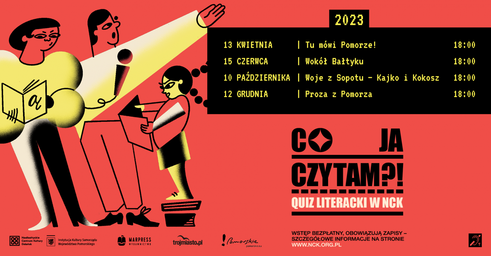 grafika komputerowa, ilustracje kobiety, mężczyzny, dziewczynki, czytają książki, rozmawiają