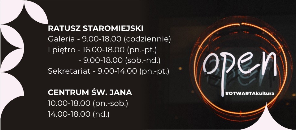świecący neon z napisem "open" informacja o zasadach otwarcia obiektów NCK