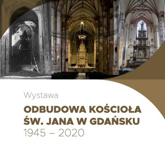 trzy fotografue ołtarza w Centrum św. Jana z lat po wojnie, przed rozpoczęciem prac NCK i po odbudowie