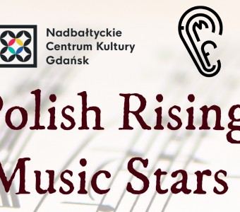 fotografia zeszytu z nutami na nim napis "polish rising music stars"