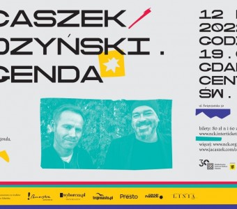 kolorowa grafika, napis Jacaszek Budzyński Legenda, koncert