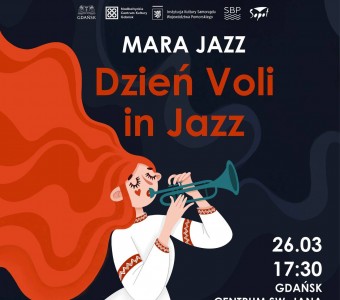 grafika kobieta grająca na trąbce w białoruskim stroju ludowym 