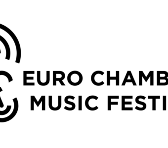logo z czarnym napisem Euro Chamber Music Festival na białym tle