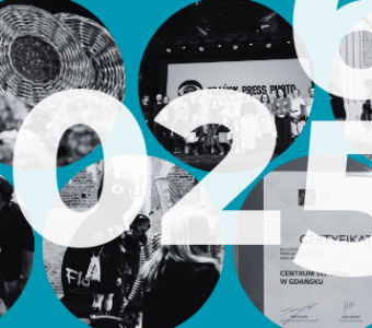 kolaż czarnobiałych zdjęć, na nich napis 2025/6