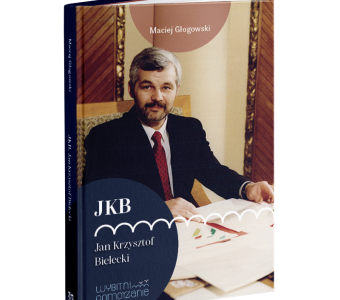 zdjęcie książki, na okładce mężczyzna, napis: "JKB. Jan Krzysztof Bielecki"