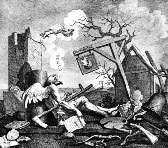 rycina Williama Hogartha (1697-1764) (ze zb. Wyd. słowo/obraz terytoria)