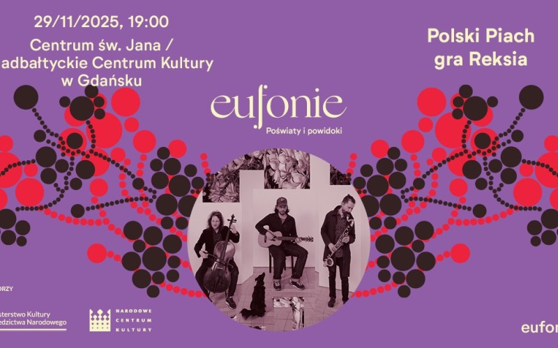 Eufonie w NCK Gdańsk - Polski Piach gra Reksia  | Koncert grafika